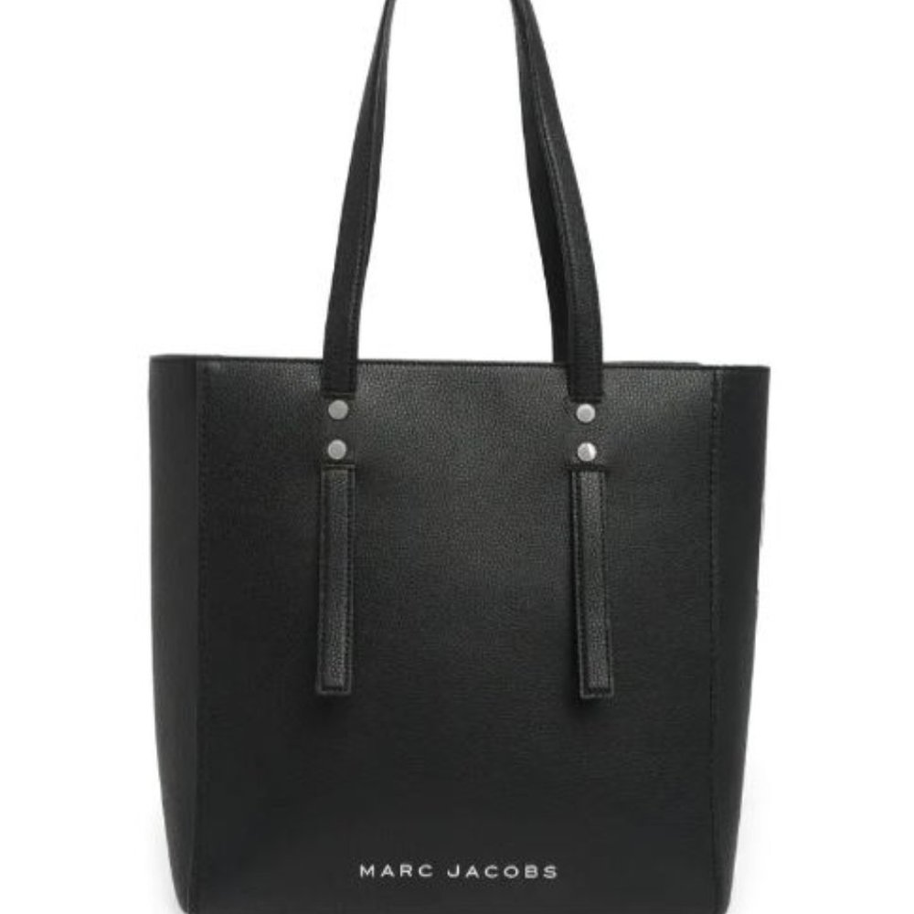 MARC JACOBS  leather tote bag with long top